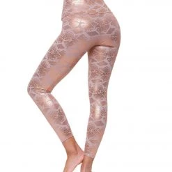 CLOTHING Onzie Printed Foil 7/8 Yoga Leggings Bashful Snake