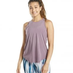 CLOTHING Onzie Twisted Yoga Tank GRAPE MIST