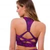 Onzie Warrior Yoga Sports Bra ULTRA VIOLET SNAKE 2 Onzie Warrior Yoga Sports Bra ULTRA VIOLET SNAKE