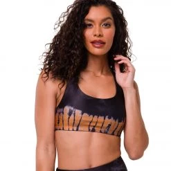 Onzie Graphic Mudra Yoga Sports Bra BRONZE TIE DYE CLOTHING