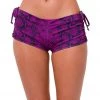 Onzie Side String Yoga Shorts ULTRA VIOLET SNAKE CLOTHING 1 Onzie Side String Yoga Shorts ULTRA VIOLET SNAKE CLOTHING