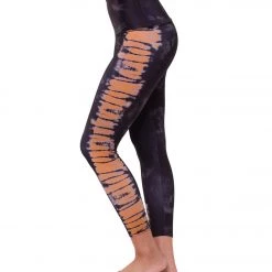 CLOTHING Onzie Graphic High Waisted 7/8 Yoga Leggings BRONZE TIE DYE