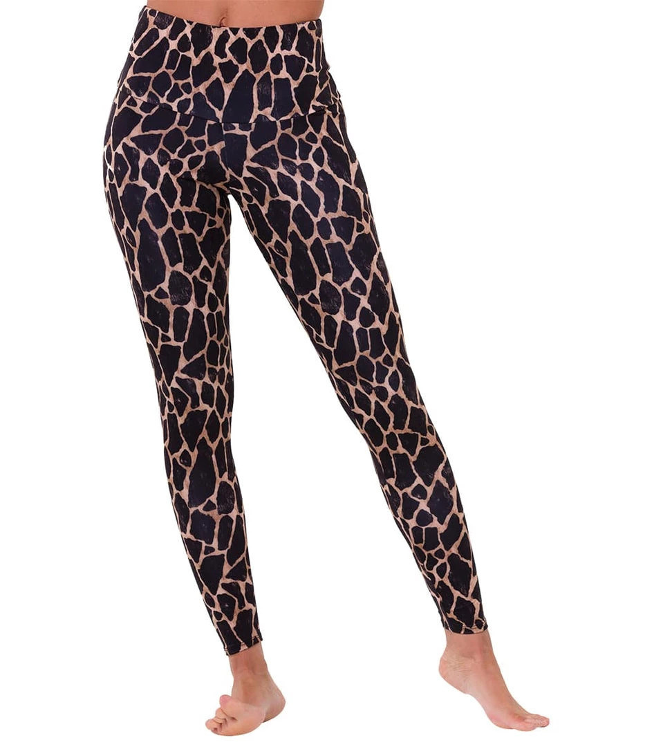 Onzie High Waisted Yoga Leggings Giraffe 8 Onzie High Waisted Yoga Leggings Giraffe