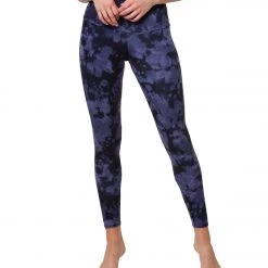 Onzie High Waisted Yoga Leggings AMETHYST TIE DYE