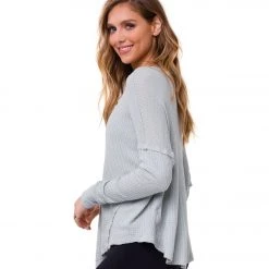 CLOTHING Onzie Vintage Long Sleeve Yoga Top Gray 9 CLOTHING Onzie Vintage Long Sleeve Yoga Top Gray