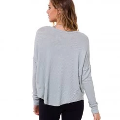 CLOTHING Onzie Vintage Long Sleeve Yoga Top Gray 10 CLOTHING Onzie Vintage Long Sleeve Yoga Top Gray