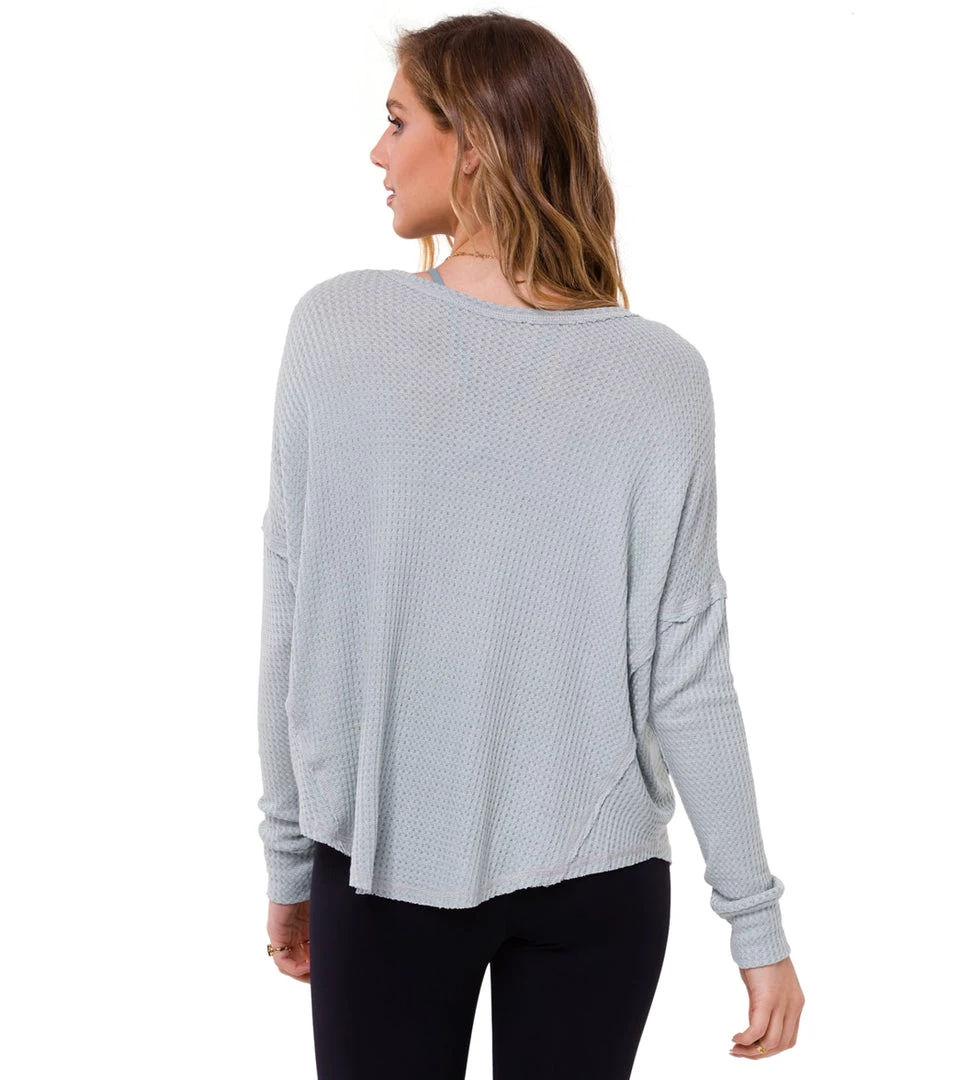 CLOTHING Onzie Vintage Long Sleeve Yoga Top Gray 5 CLOTHING Onzie Vintage Long Sleeve Yoga Top Gray