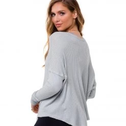 CLOTHING Onzie Vintage Long Sleeve Yoga Top Gray 11 CLOTHING Onzie Vintage Long Sleeve Yoga Top Gray