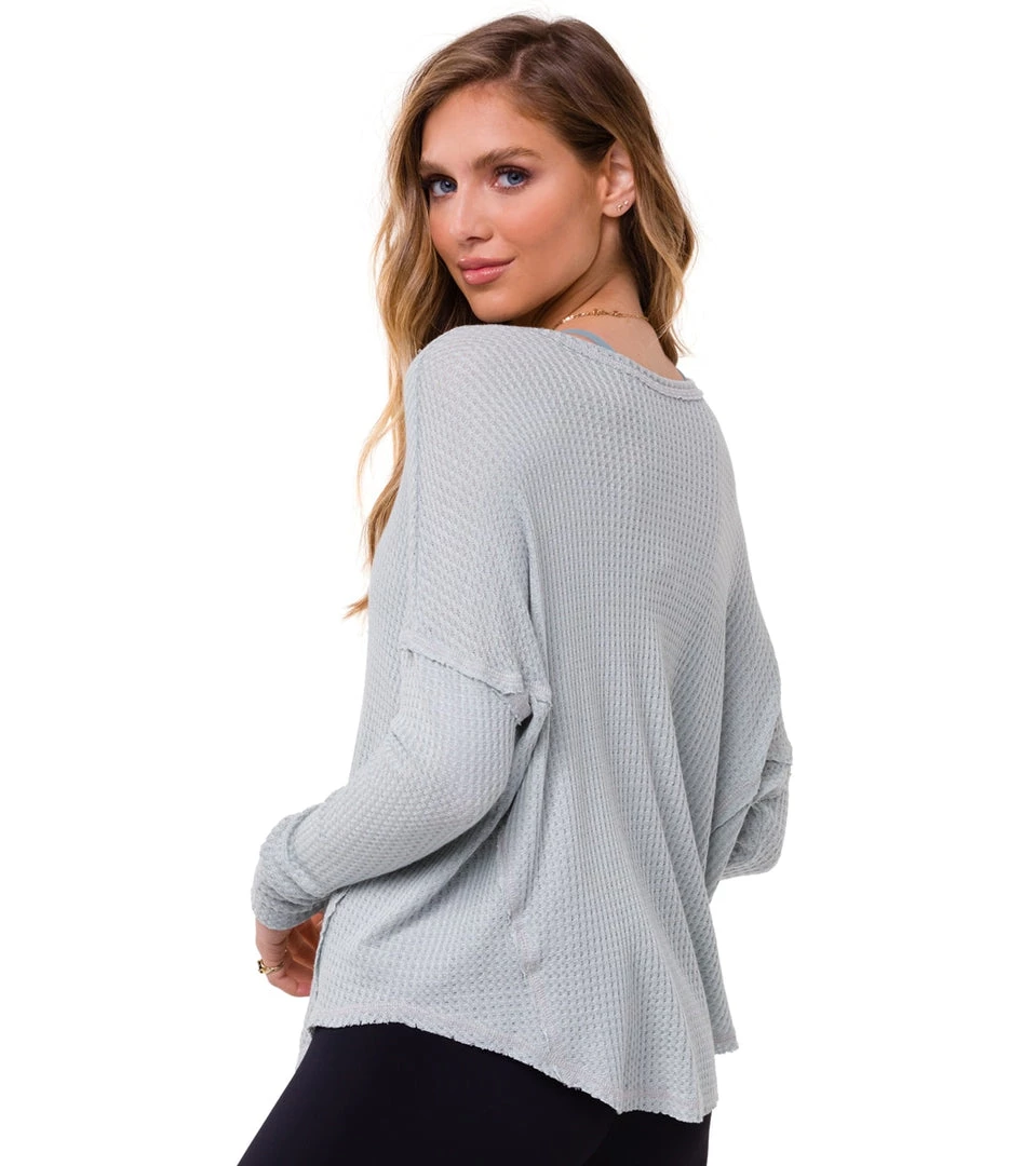 CLOTHING Onzie Vintage Long Sleeve Yoga Top Gray 6 CLOTHING Onzie Vintage Long Sleeve Yoga Top Gray