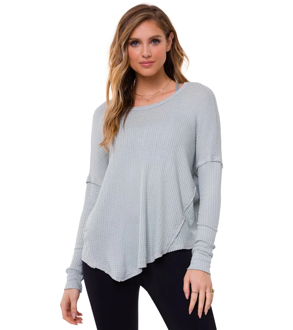 CLOTHING Onzie Vintage Long Sleeve Yoga Top Gray 8 CLOTHING Onzie Vintage Long Sleeve Yoga Top Gray
