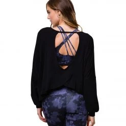 Onzie OM Long Sleeve Yoga Top Black