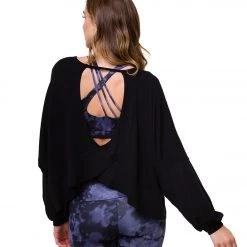 Onzie OM Long Sleeve Yoga Top Black