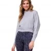 Onzie Crop After Yoga Hoodie Gray