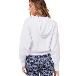 CLOTHING Onzie Crop After Yoga Hoodie White 10 CLOTHING Onzie Crop After Yoga Hoodie White