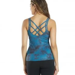 Everyday Yoga Tie Dye Radiant Strappy Back Support Tank CLOTHING