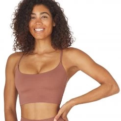 Glyder Pure Yoga Crop Top Cocoa CLOTHING