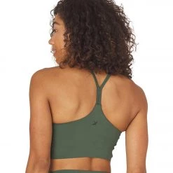 Glyder Pure Yoga Crop Top Olive CLOTHING