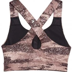 Glyder Full Force Yoga Sports Bra Adobe Rose/Cocoa Distressed Camo CLOTHING