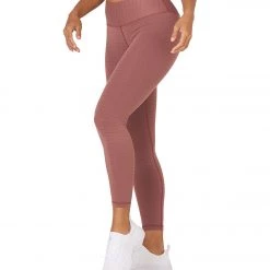 Glyder Sultry Yoga Leggings Cocoa/Gold Metallic Stripe