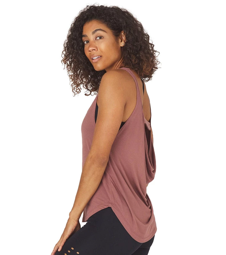 Glyder Charm Yoga Tank Cocoa CLOTHING 5 Glyder Charm Yoga Tank Cocoa CLOTHING