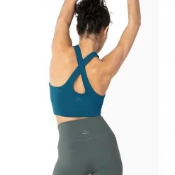 CLOTHING Beyond Yoga Studio Cropped Yoga Tank Deep Sapphire