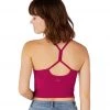 CLOTHING Beyond Yoga Slim Racerback Cropped Tank Plumberry