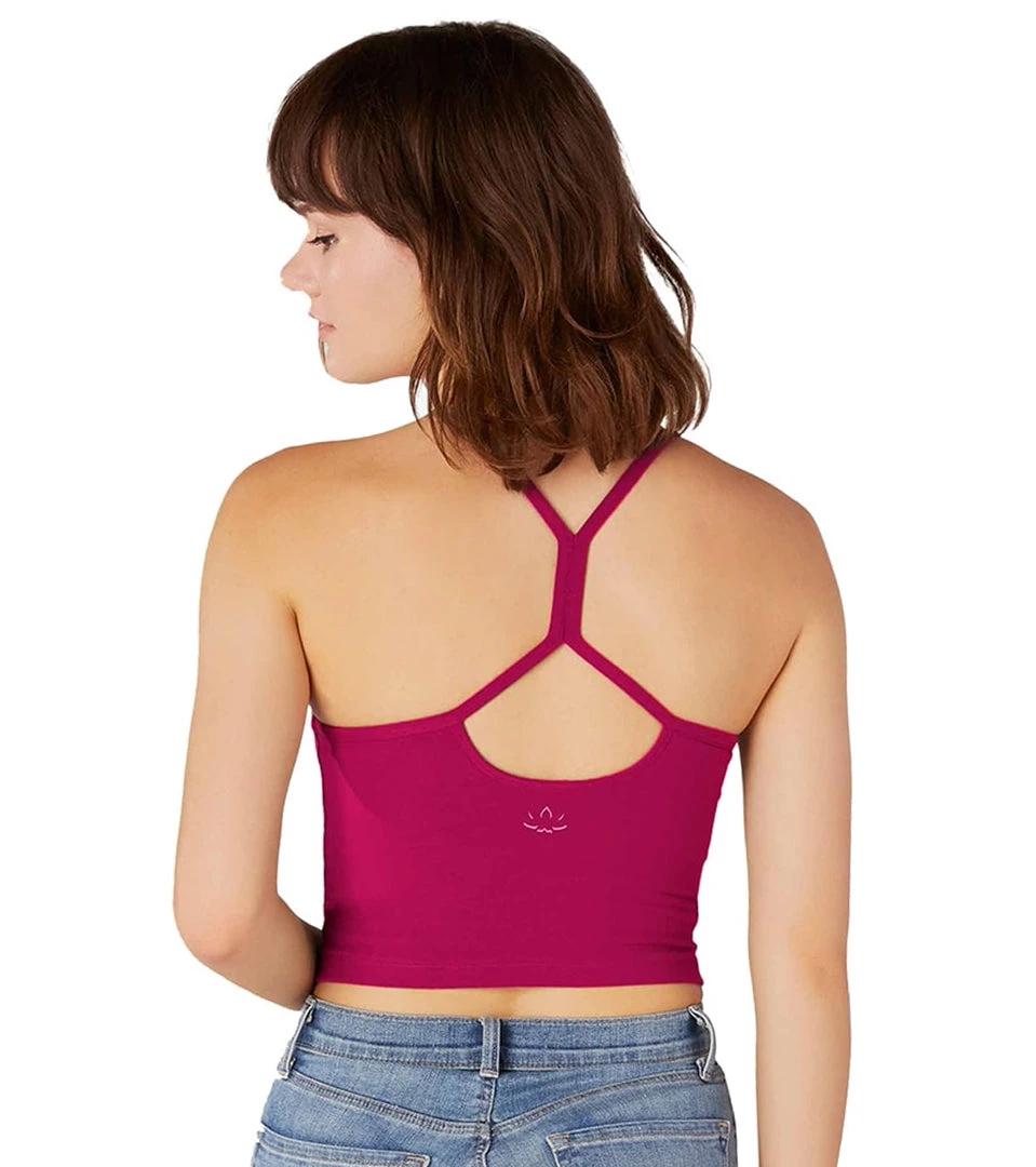 CLOTHING Beyond Yoga Slim Racerback Cropped Tank Plumberry 3 CLOTHING Beyond Yoga Slim Racerback Cropped Tank Plumberry