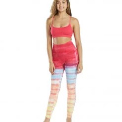 Spiritual Gangster Self Love Yoga Leggings Sunrise Dip Dye