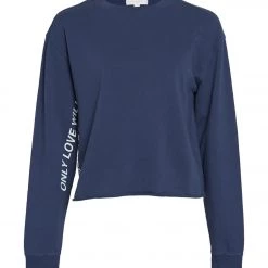 Spiritual Gangster Set Us Mazzy Pullover Sweatshirt Navy CLOTHING