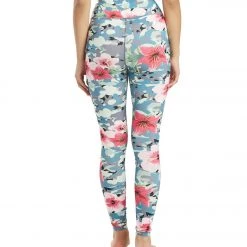 Spiritual Gangster Essential High Waisted Yoga Leggings Tropical Camo Print