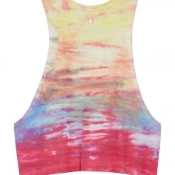 CLOTHING Spiritual Gangster SGV Supernova Tank Sunrise Dip Dye