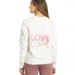 CLOTHING Spiritual Gangster Love Classic Crew Sweatshirt Cream