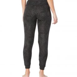 CLOTHING Beyond Yoga Brushed Up Lounge Around Jogger Black Wild Cat 7 CLOTHING Beyond Yoga Brushed Up Lounge Around Jogger Black Wild Cat