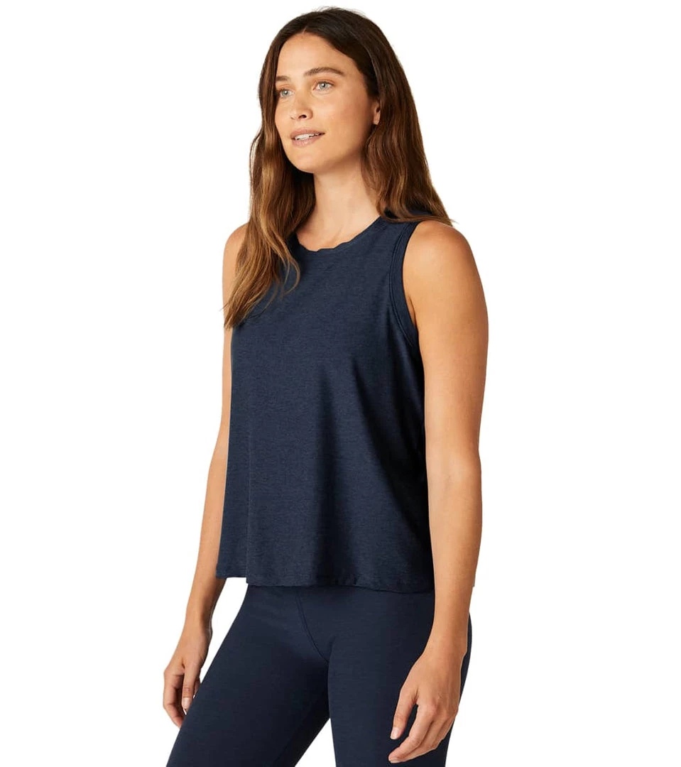 NEW ARRIVALS Beyond Yoga Featherweight Spacedye Balanced Muscle Yoga Tank Nocturnal Navy 4 NEW ARRIVALS Beyond Yoga Featherweight Spacedye Balanced Muscle Yoga Tank Nocturnal Navy