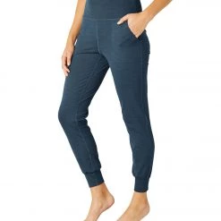 CLOTHING Beyond Yoga Heather Rib Midi Joggers Blue Horizon Heather