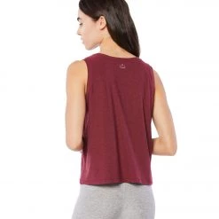 Beyond Yoga Featherweight Spacedye Balanced Muscle Yoga Tank Deep Merlot NEW ARRIVALS