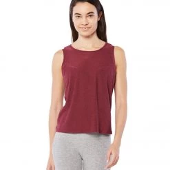 Beyond Yoga Featherweight Spacedye Balanced Muscle Yoga Tank Deep Merlot NEW ARRIVALS