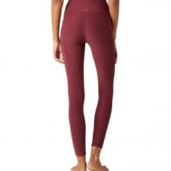 Beyond Yoga Spacedye Out Of Pocket High Waisted 7/8 Yoga Leggings Deep Merlot NEW ARRIVALS