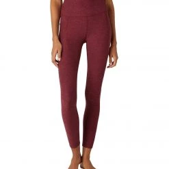 Beyond Yoga Spacedye Out Of Pocket High Waisted 7/8 Yoga Leggings Deep Merlot NEW ARRIVALS