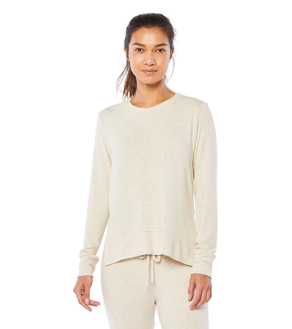 CLOTHING Beyond Yoga Just Chillin Long Sleeve Pullover Oatmeal Heather 3 CLOTHING Beyond Yoga Just Chillin Long Sleeve Pullover Oatmeal Heather