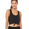 Beyond Yoga Heather Rib Favorite Lounge Cropped Tank Black Heather CLOTHING