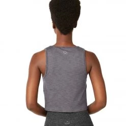 CLOTHING Beyond Yoga Heather Rib Favorite Lounge Cropped Tank Gray Heather