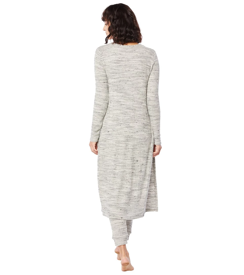 CLOTHING Beyond Yoga Your Line Waffle Knit Duster Cream Heather 4 CLOTHING Beyond Yoga Your Line Waffle Knit Duster Cream Heather