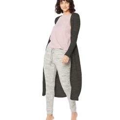 Beyond Yoga Your Line Waffle Knit Duster Charcoal CLOTHING