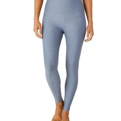 CLOTHING Beyond Yoga Alloy Sparkle High Waisted 7/8 Leggings Stormy Blue Shiny Navy Sparkle