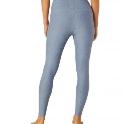 CLOTHING Beyond Yoga Alloy Sparkle High Waisted 7/8 Leggings Stormy Blue Shiny Navy Sparkle