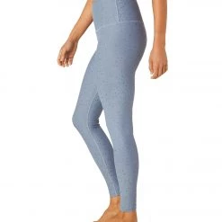 CLOTHING Beyond Yoga Alloy Sparkle High Waisted 7/8 Leggings Stormy Blue Shiny Navy Sparkle