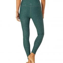 CLOTHING Beyond Yoga Alloy Sparkle High Waisted 7/8 Leggings Hunter Green Antique Gold Sparkle 12 CLOTHING Beyond Yoga Alloy Sparkle High Waisted 7/8 Leggings Hunter Green Antique Gold Sparkle