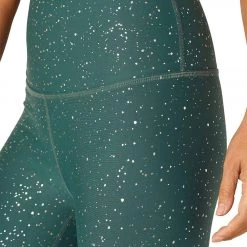 CLOTHING Beyond Yoga Alloy Sparkle High Waisted 7/8 Leggings Hunter Green Antique Gold Sparkle 15 CLOTHING Beyond Yoga Alloy Sparkle High Waisted 7/8 Leggings Hunter Green Antique Gold Sparkle