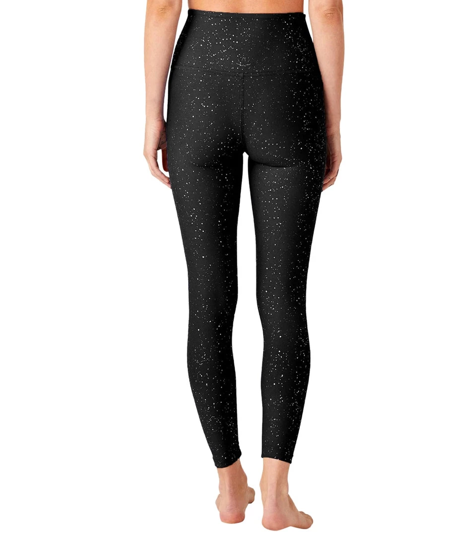 Women Beyond Yoga Alloy Sparkle High Waisted 7/8 Leggings Black Gunmetal Sparkle 5 Women Beyond Yoga Alloy Sparkle High Waisted 7/8 Leggings Black Gunmetal Sparkle